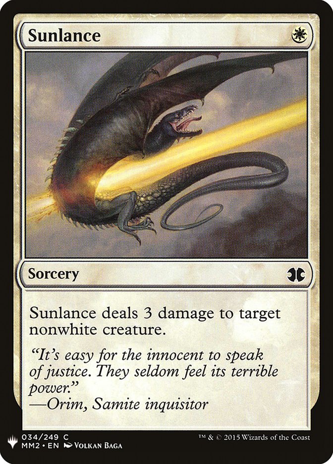 Sunlance [Mystery Booster] | Gam3 Escape