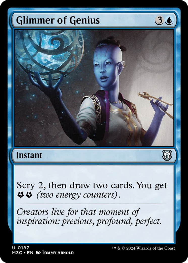Glimmer of Genius (Ripple Foil) [Modern Horizons 3 Commander] | Gam3 Escape