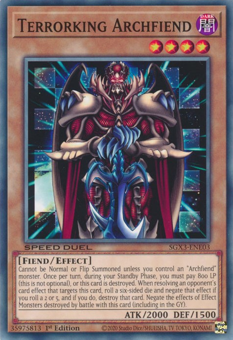 Terrorking Archfiend [SGX3-ENE03] Common | Gam3 Escape