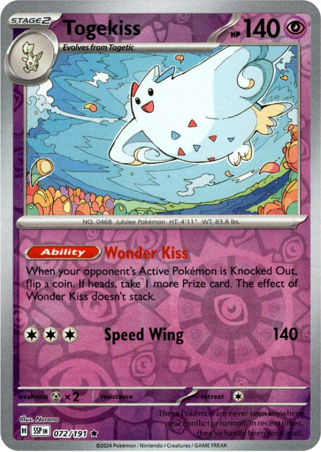 Togekiss (072/191) [Scarlet & Violet: Surging Sparks] | Gam3 Escape