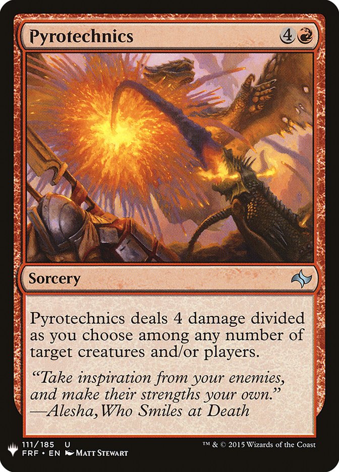 Pyrotechnics [Mystery Booster] | Gam3 Escape