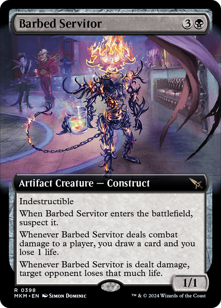 Barbed Servitor (Extended Art) [Murders at Karlov Manor] | Gam3 Escape