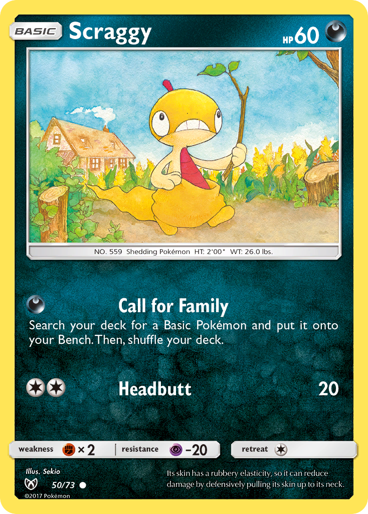 Scraggy (50/73) [Sun & Moon: Shining Legends] | Gam3 Escape