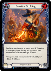 Emeritus Scolding (Red) [EVR125] (Everfest)  1st Edition Rainbow Foil | Gam3 Escape