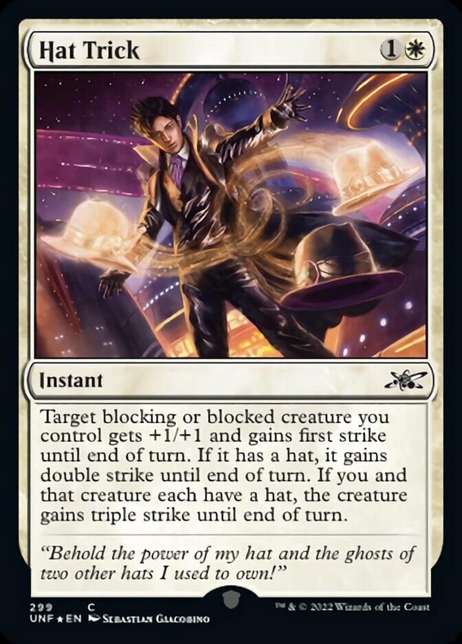 Hat Trick (Galaxy Foil) [Unfinity] | Gam3 Escape