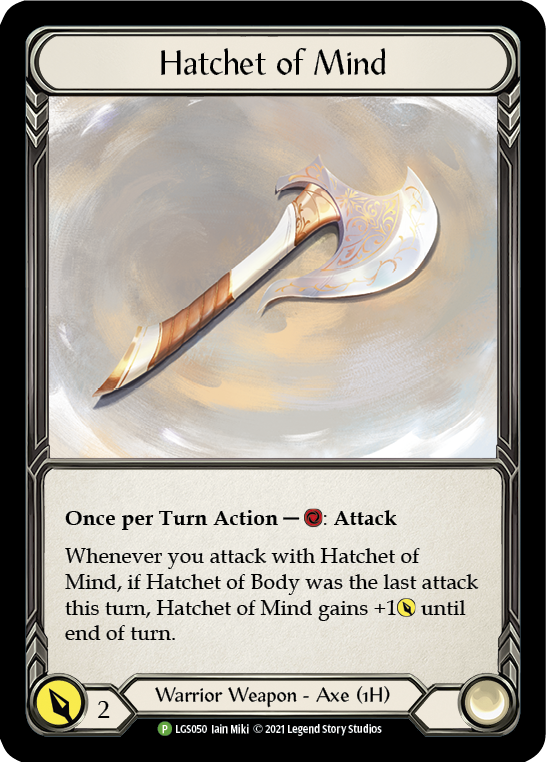 Hatchet of Mind [LGS050] (Promo)  Cold Foil | Gam3 Escape