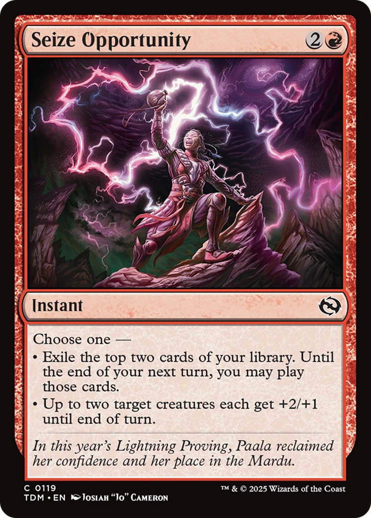 Seize Opportunity [Tarkir: Dragonstorm] | Gam3 Escape