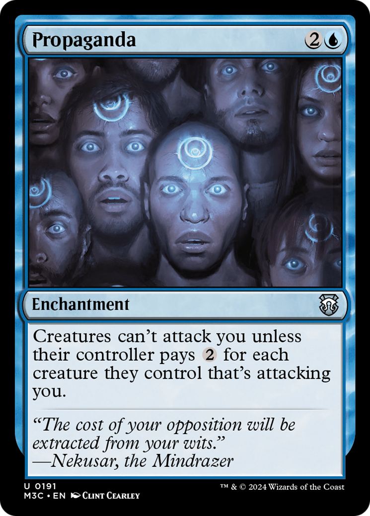 Propaganda (Ripple Foil) [Modern Horizons 3 Commander] | Gam3 Escape