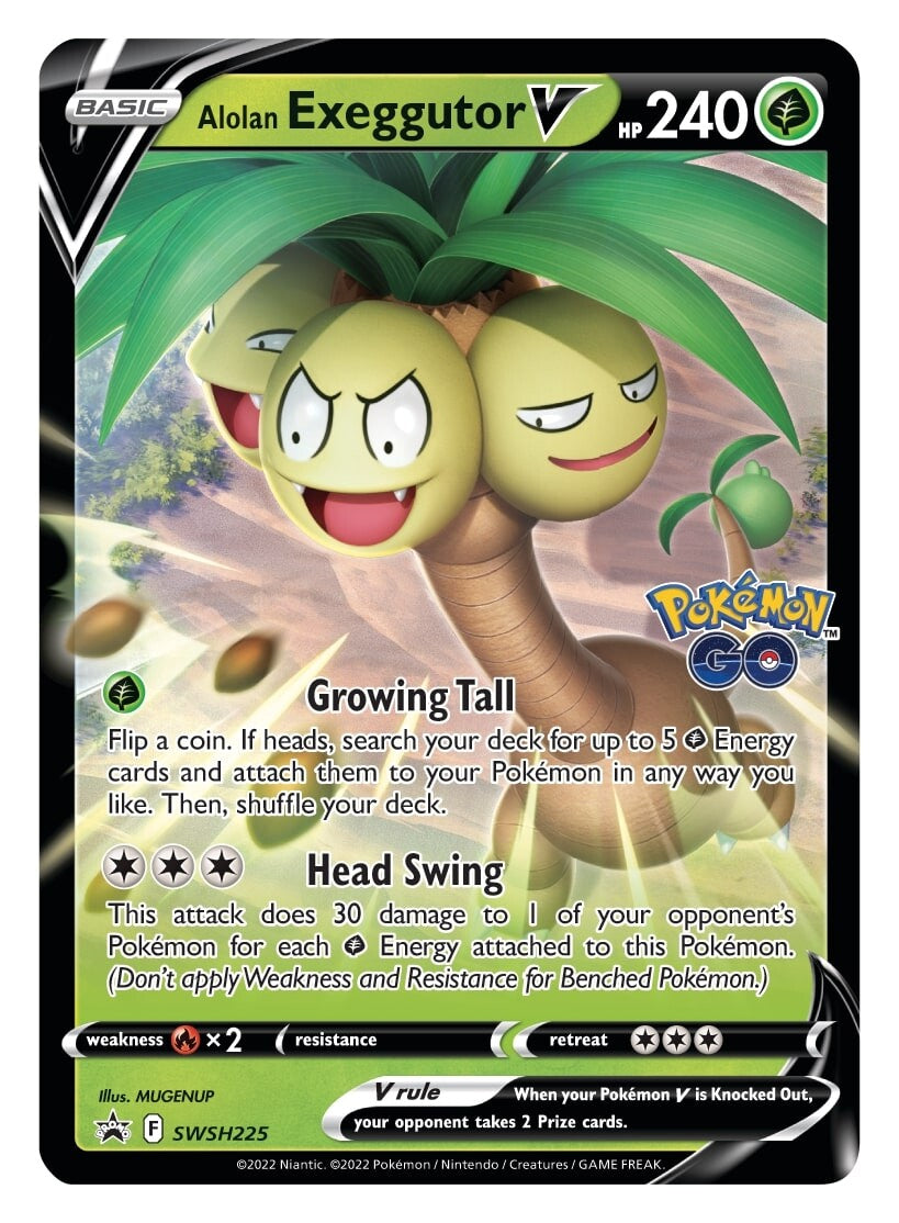 Alolan Exeggutor V (SWSH225) [Sword & Shield: Black Star Promos] | Gam3 Escape