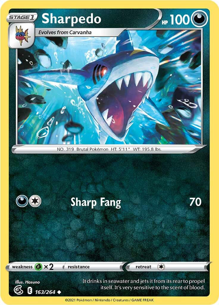 Sharpedo (163/264) [Sword & Shield: Fusion Strike] | Gam3 Escape