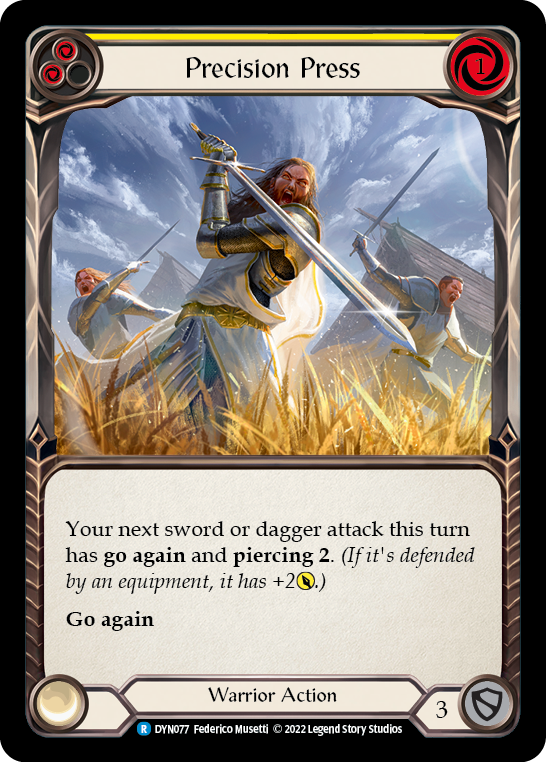 Precision Press (Yellow) [DYN077] (Dynasty) | Gam3 Escape