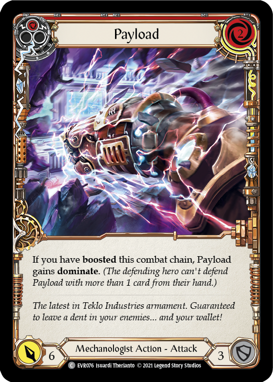Payload (Red) [EVR076] (Everfest)  1st Edition Rainbow Foil | Gam3 Escape