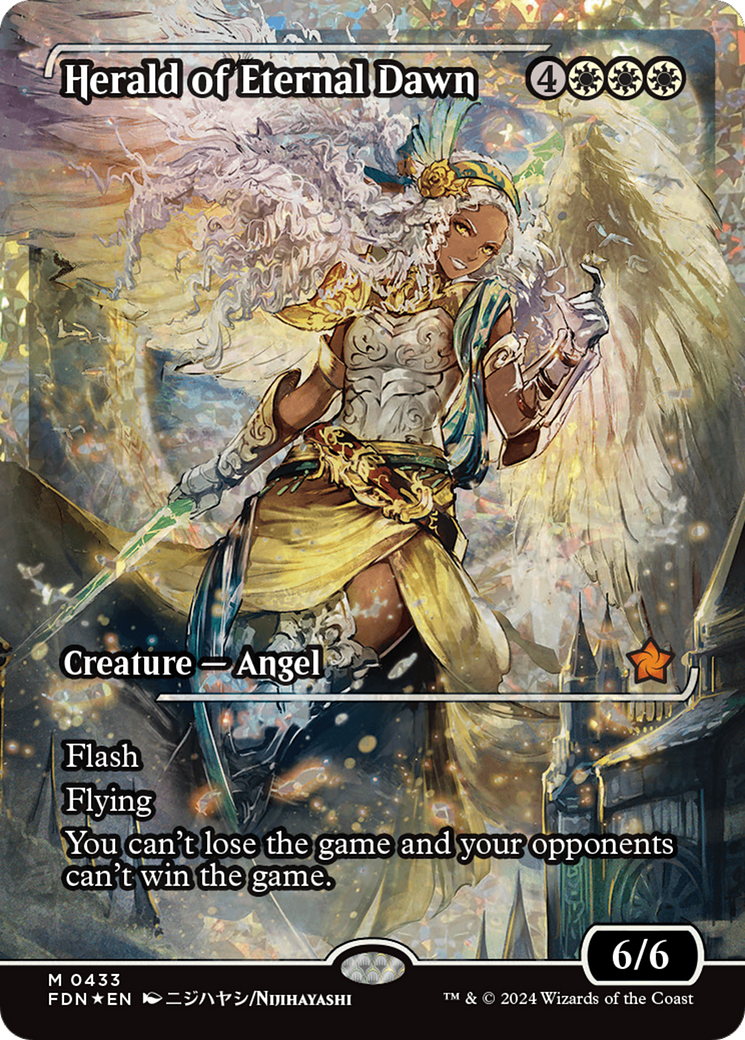 Herald of Eternal Dawn (Showcase) (Fracture Foil) [Foundations] | Gam3 Escape