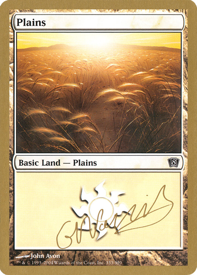Plains (gn333) (Gabriel Nassif) [World Championship Decks 2004] | Gam3 Escape