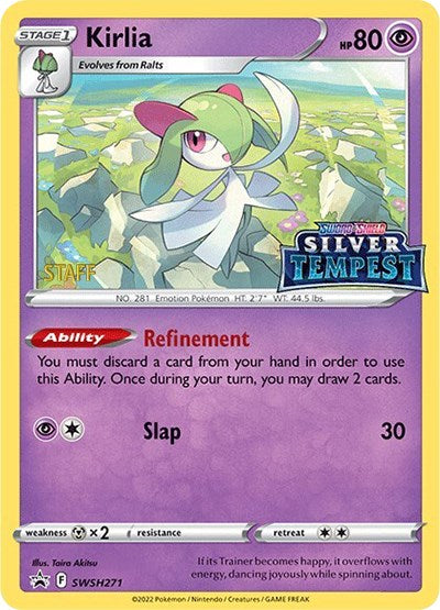 Kirlia (SWSH271) (Prerelease) (Staff) [Sword & Shield: Black Star Promos] | Gam3 Escape