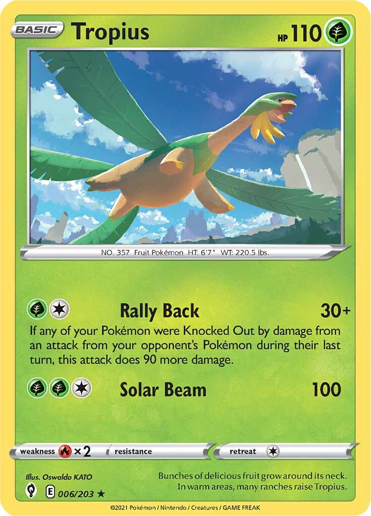 Tropius (006/203) [Sword & Shield: Evolving Skies] | Gam3 Escape