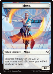 Bird // Monk Double-Sided Token [Tarkir: Dragonstorm Tokens] | Gam3 Escape