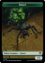 Insect // Elemental (0017) Double-Sided Token [Outlaws of Thunder Junction Commander Tokens] | Gam3 Escape