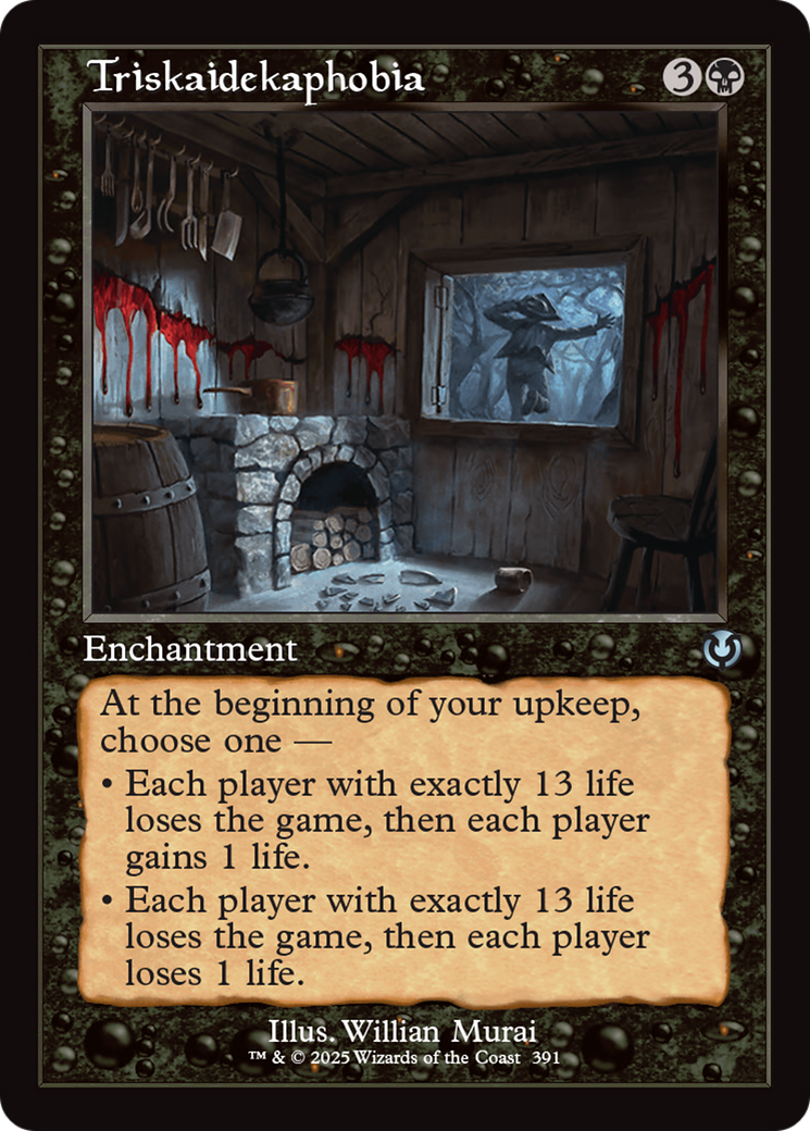 Triskaidekaphobia (Retro Frame) [Innistrad Remastered] | Gam3 Escape