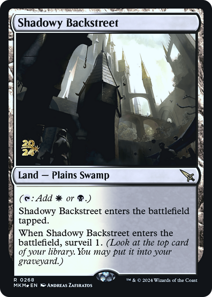 Shadowy Backstreet [Murders at Karlov Manor Prerelease Promos] | Gam3 Escape