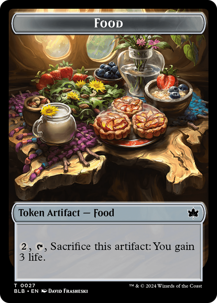 Food // Pawpatch Recruit Double-Sided Token [Bloomburrow Tokens] | Gam3 Escape