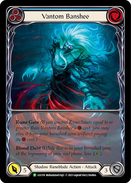 Vantom Banshee (Blue) (Extended Art) [LGS159] (Promo)  Rainbow Foil | Gam3 Escape