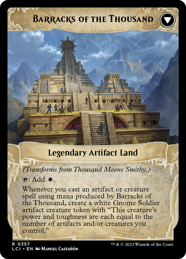 Thousand Moons Smithy (Extended Art) // Barracks of the Thousand [The Lost Caverns of Ixalan] | Gam3 Escape