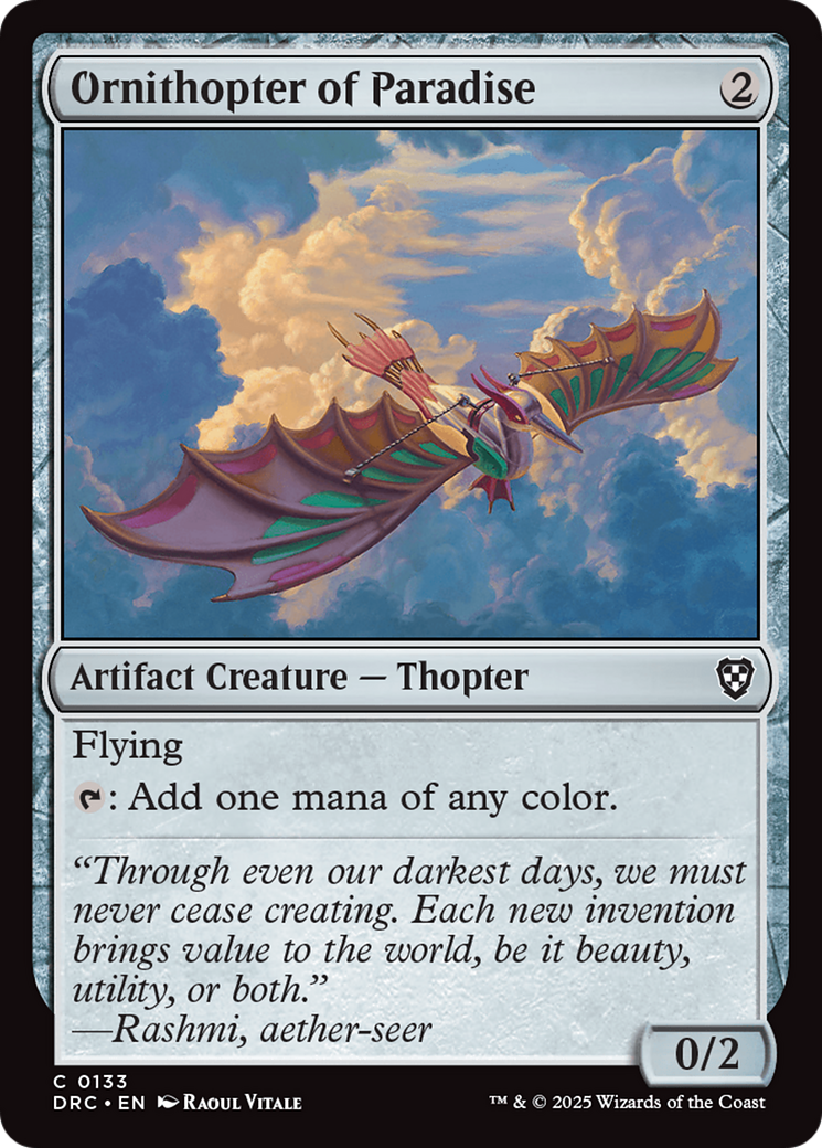 Ornithopter of Paradise [Aetherdrift Commander] | Gam3 Escape