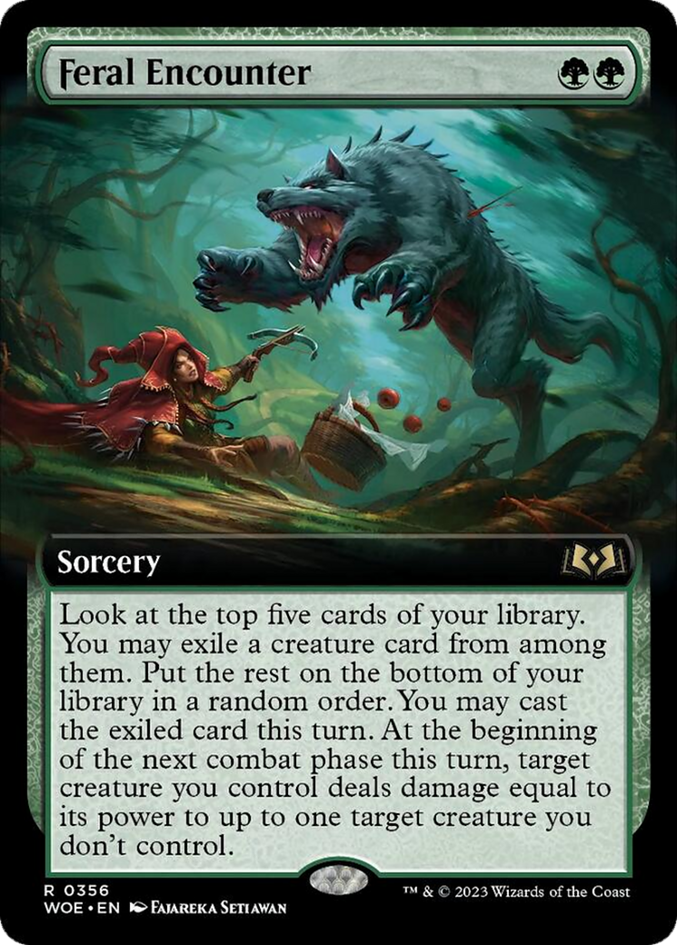 Feral Encounter (Extended Art) [Wilds of Eldraine] | Gam3 Escape