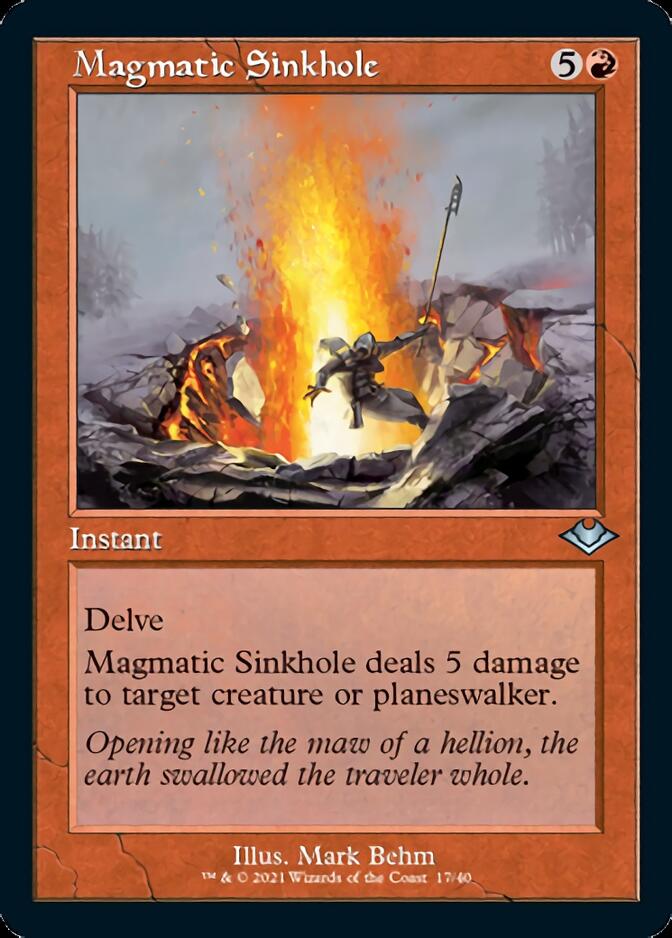 Magmatic Sinkhole (Retro Foil Etched) [Modern Horizons] | Gam3 Escape