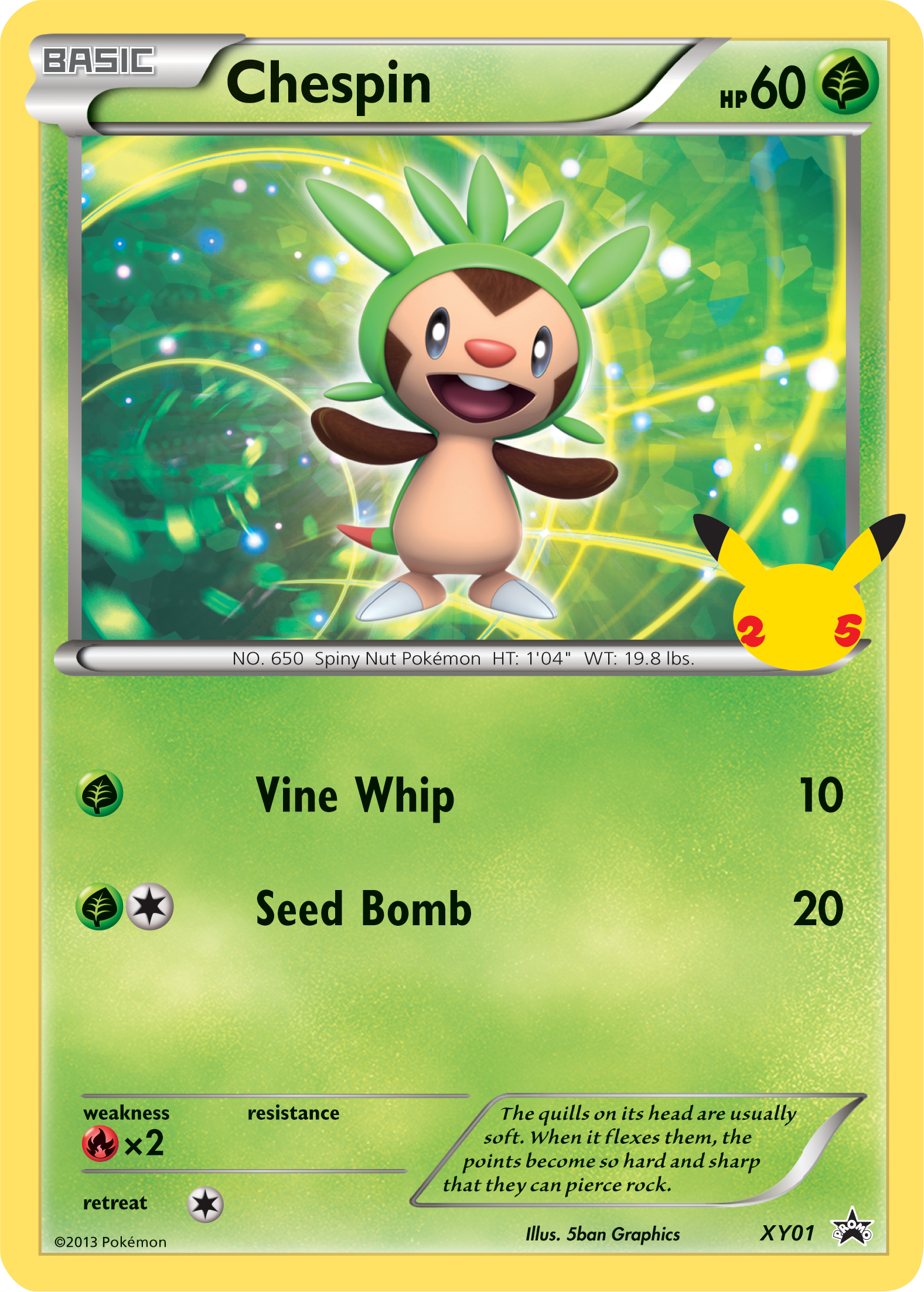 Chespin (XY01) (Jumbo Card) [First Partner Pack] | Gam3 Escape