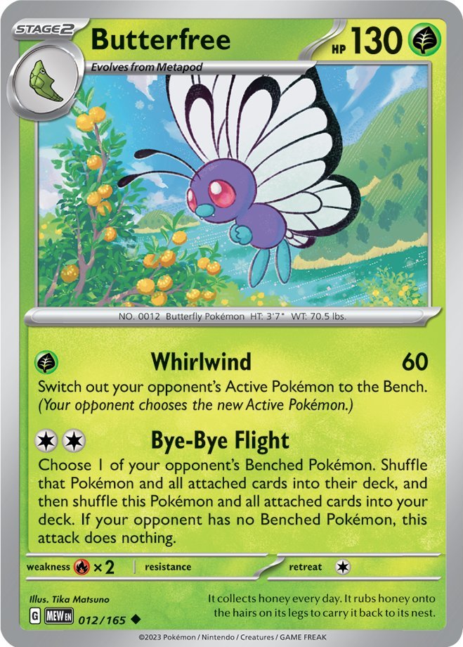 Butterfree (012/165) [Scarlet & Violet 151] | Gam3 Escape