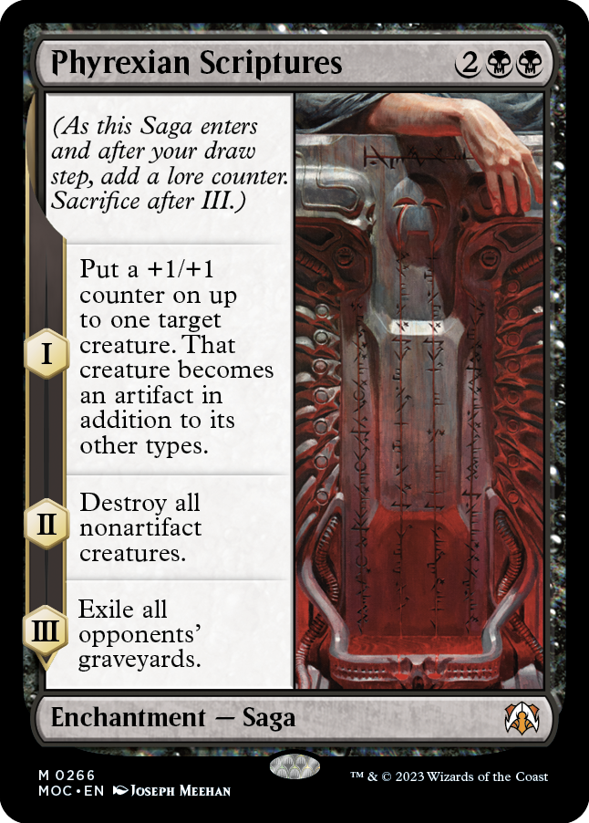 Phyrexian Scriptures [March of the Machine Commander] | Gam3 Escape