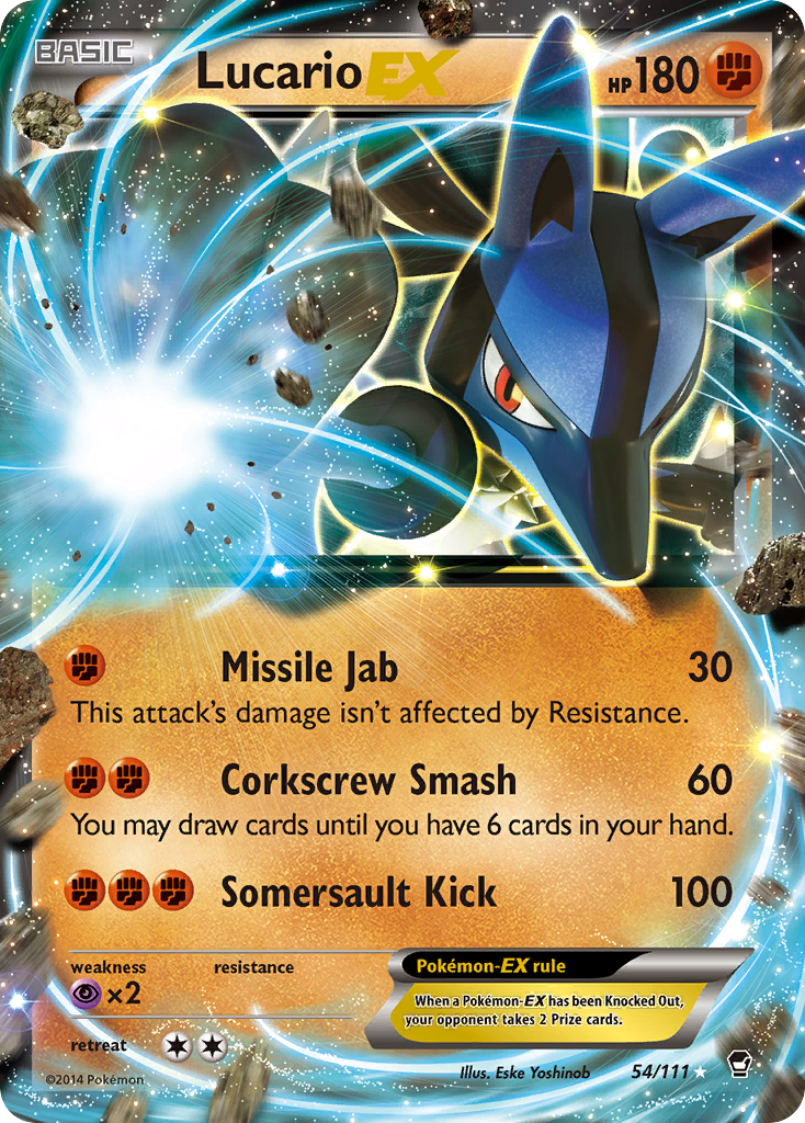 Lucario EX (54/111) [XY: Furious Fists] | Gam3 Escape