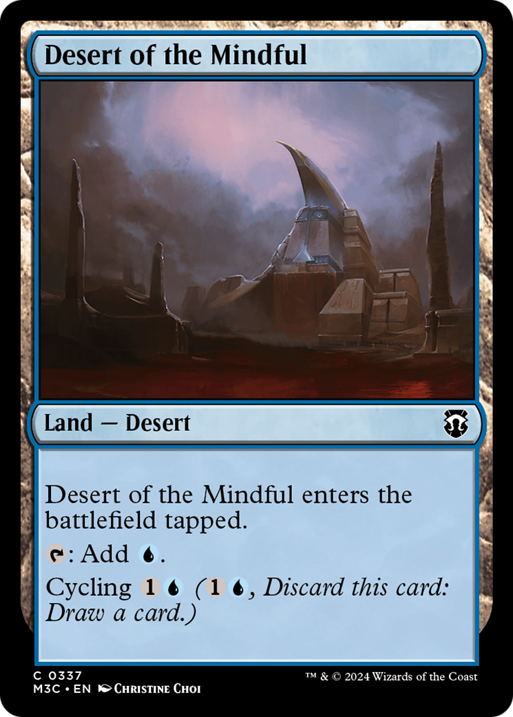 Desert of the Mindful (Ripple Foil) [Modern Horizons 3 Commander] | Gam3 Escape