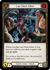 Last Ditch Effort [U-WTR161] (Welcome to Rathe Unlimited)  Unlimited Rainbow Foil | Gam3 Escape