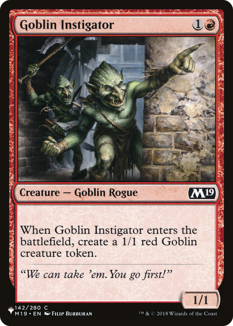 Goblin Instigator [The List Reprints] | Gam3 Escape