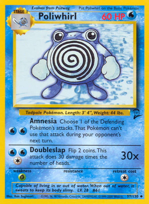 Poliwhirl (57/130) [Base Set 2] | Gam3 Escape