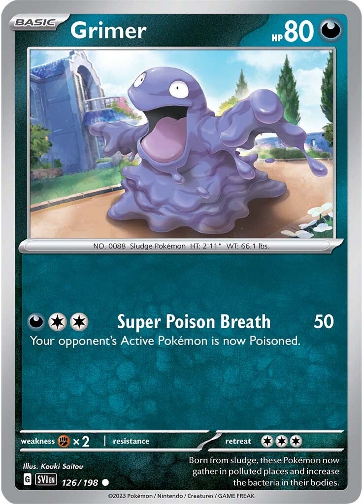 Grimer (126/198) [Scarlet & Violet: Base Set] | Gam3 Escape