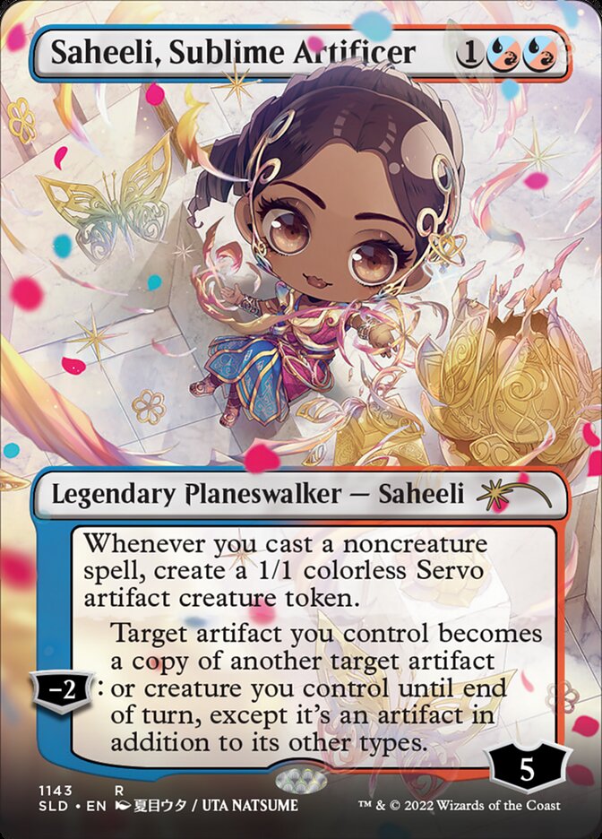 Saheeli, Sublime Artificer (Borderless) [Secret Lair Drop Series] | Gam3 Escape