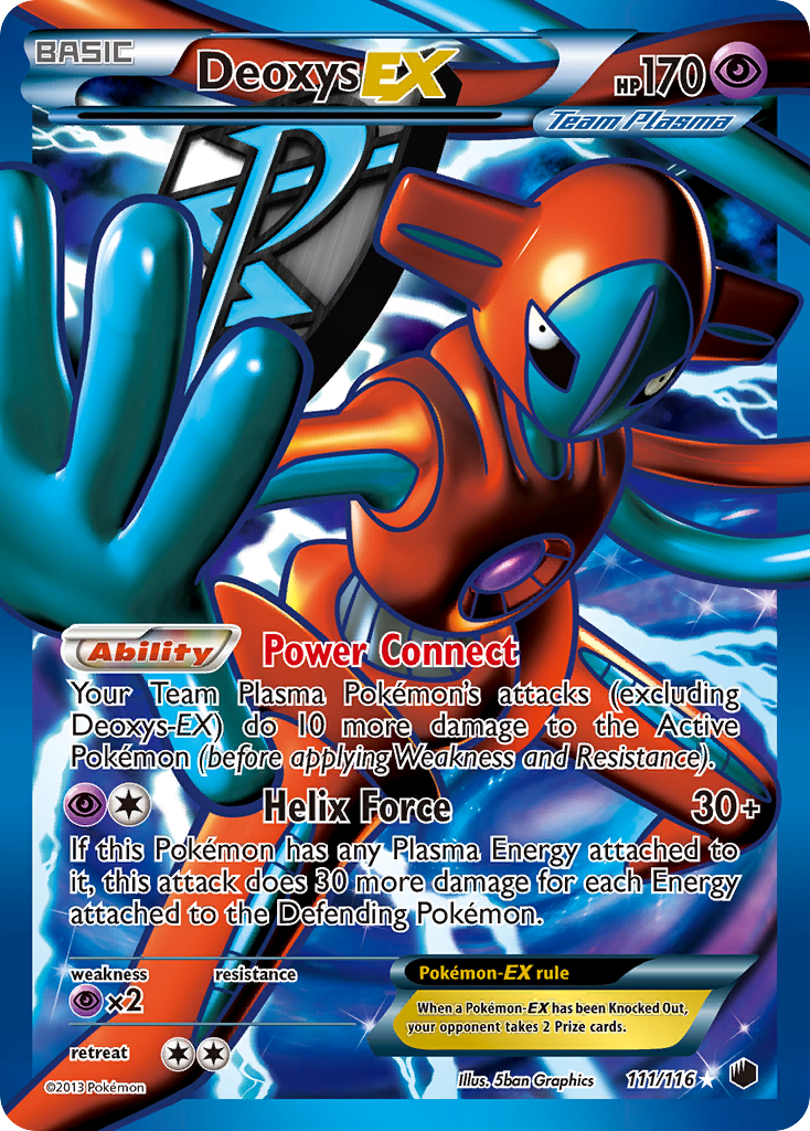 Deoxys EX (111/116) [Black & White: Plasma Freeze] | Gam3 Escape