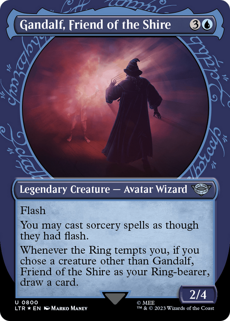 Gandalf, Friend of the Shire (Showcase) (Surge Foil) [The Lord of the Rings: Tales of Middle-Earth] | Gam3 Escape