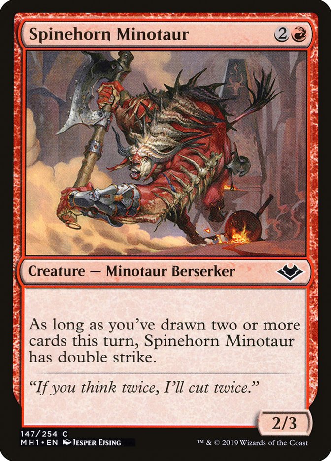 Spinehorn Minotaur [Modern Horizons] | Gam3 Escape