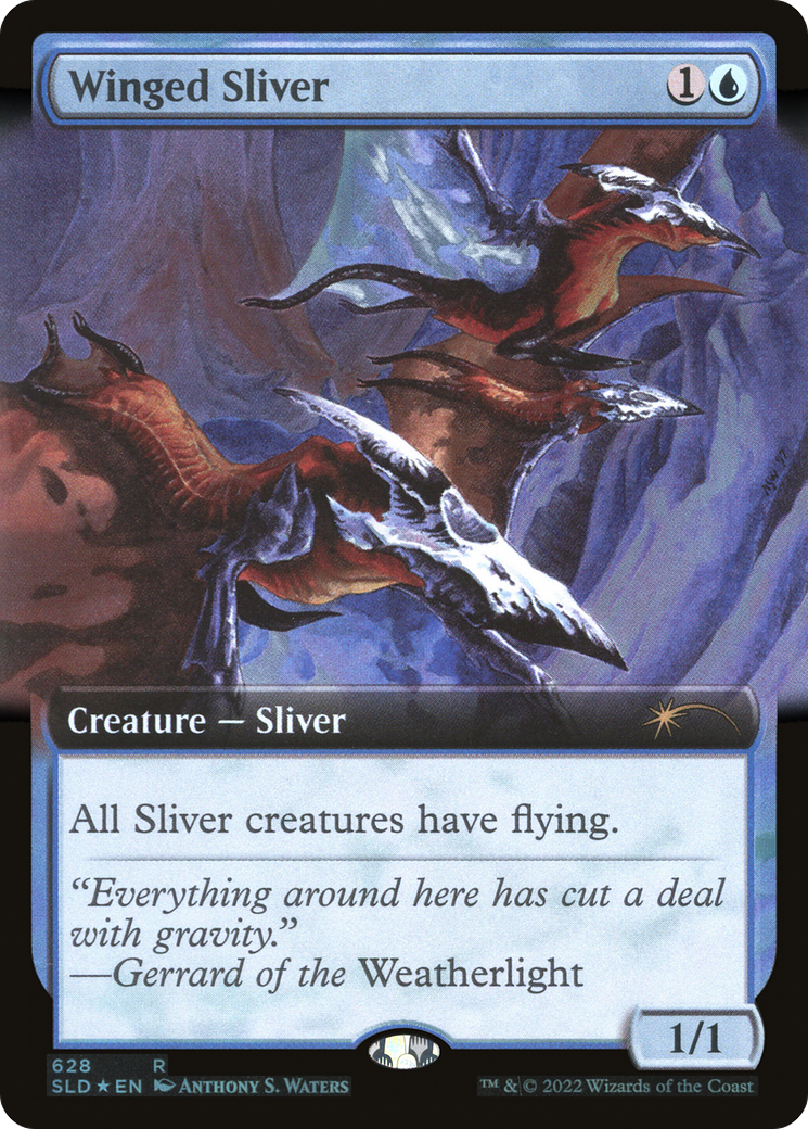 Winged Sliver (Extended Art) [Secret Lair Drop Promos] | Gam3 Escape