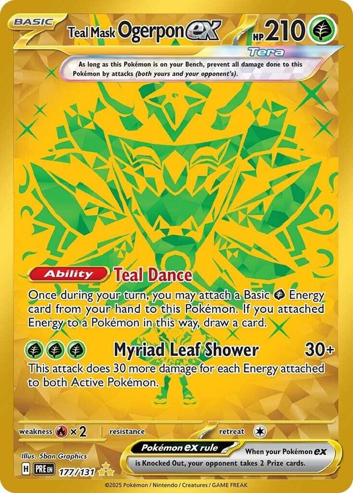 Teal Mask Ogerpon ex (177/131) [Scarlet & Violet: Prismatic Evolutions] | Gam3 Escape
