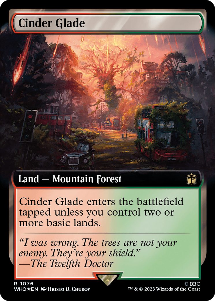 Cinder Glade (Extended Art) (Surge Foil) [Doctor Who] | Gam3 Escape