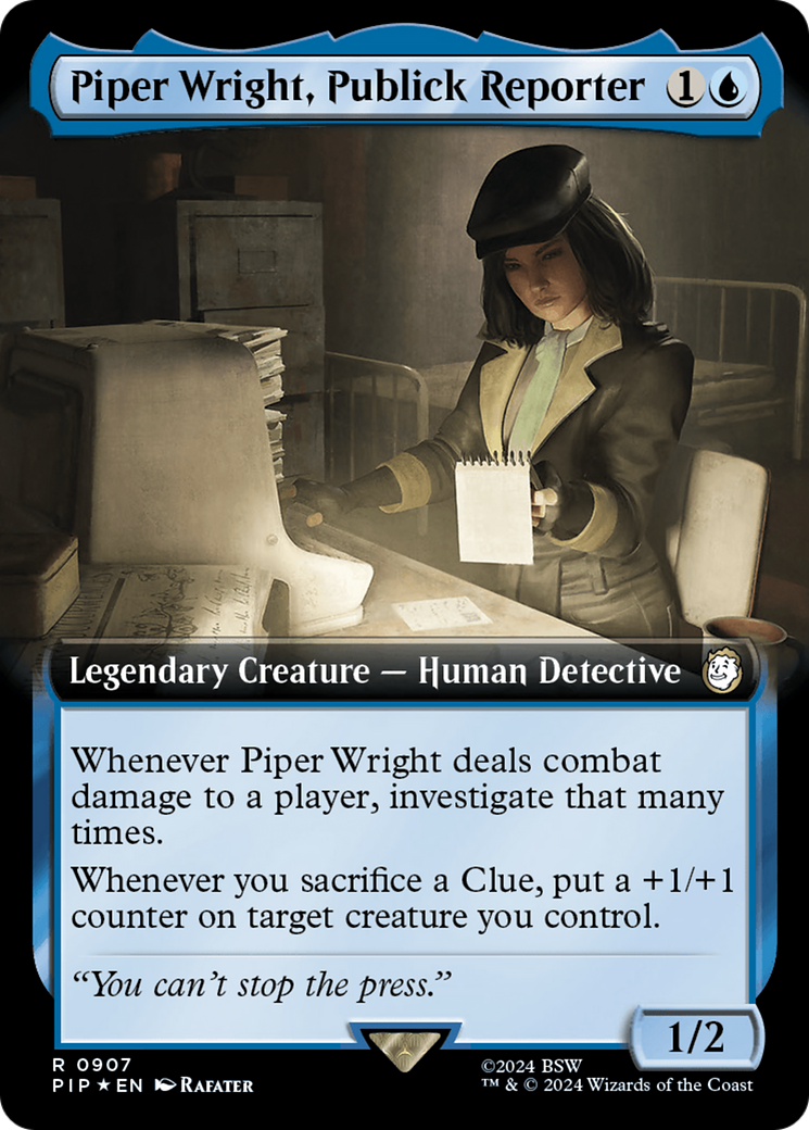 Piper Wright, Publick Reporter (Extended Art) (Surge Foil) [Fallout] | Gam3 Escape