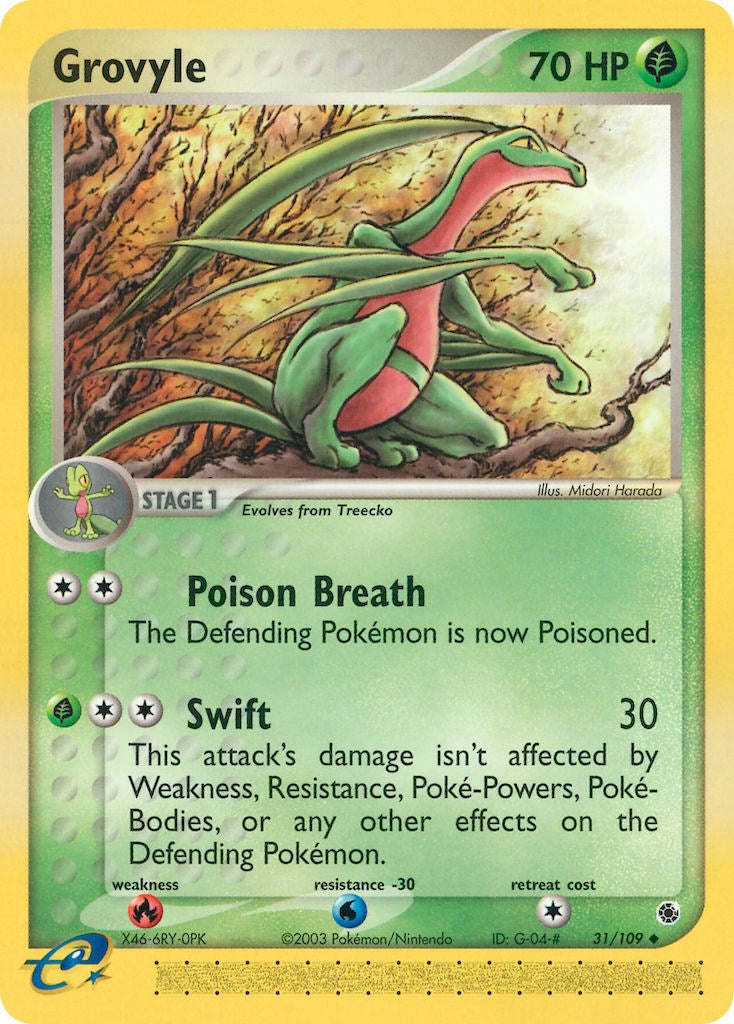 Grovyle (31/109) [EX: Ruby & Sapphire] | Gam3 Escape