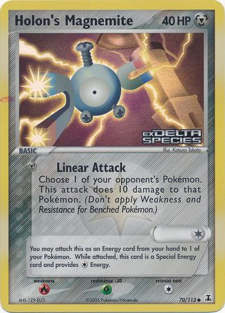 Holon's Magnemite (70/113) (Stamped) [EX: Delta Species] | Gam3 Escape