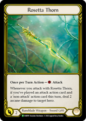 Rosetta Thorn (Golden) [FAB099] (Promo)  Cold Foil | Gam3 Escape